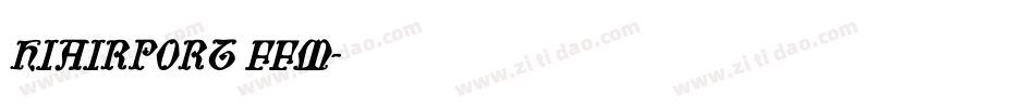 HIAIRPORT FFM字体转换